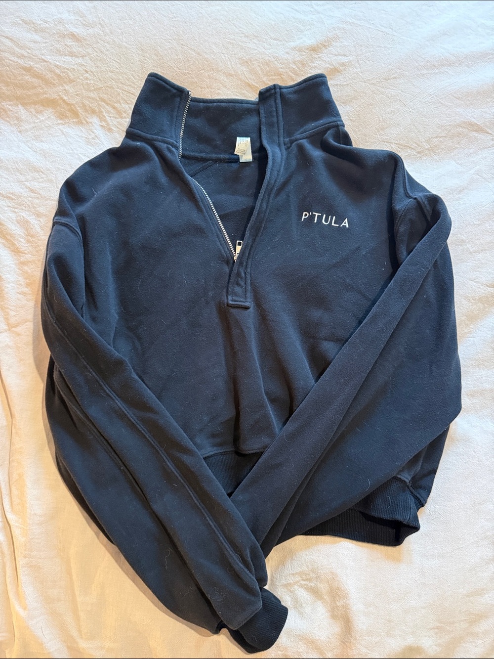 P'tula Half-Zip cropped Sweatshirt